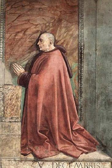 GHIRLANDAIO, Domenico Portrait of the Donor Francesco Sassetti oil painting picture